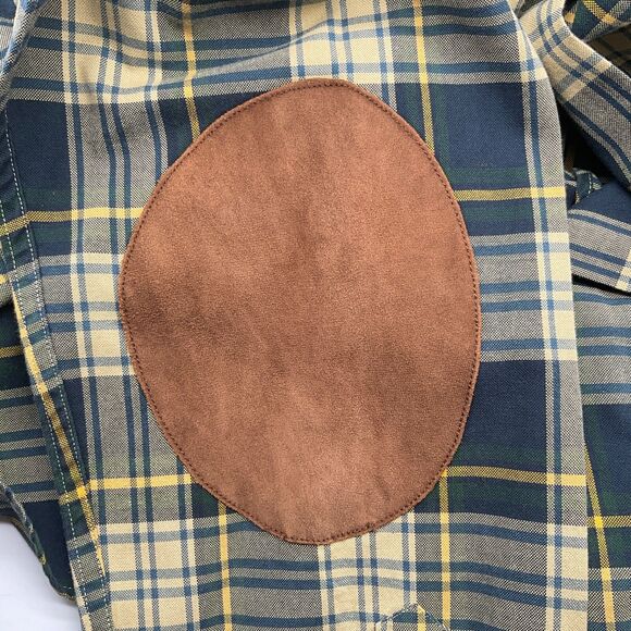 Ralph Lauren Men's Plaid Long Sleeve Shirt Button Down XL Yellow/Dk Green - Picture 13 of 13